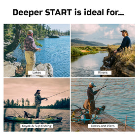 Shore angling with Deeper Start reveals depth and structure for improved positioning.