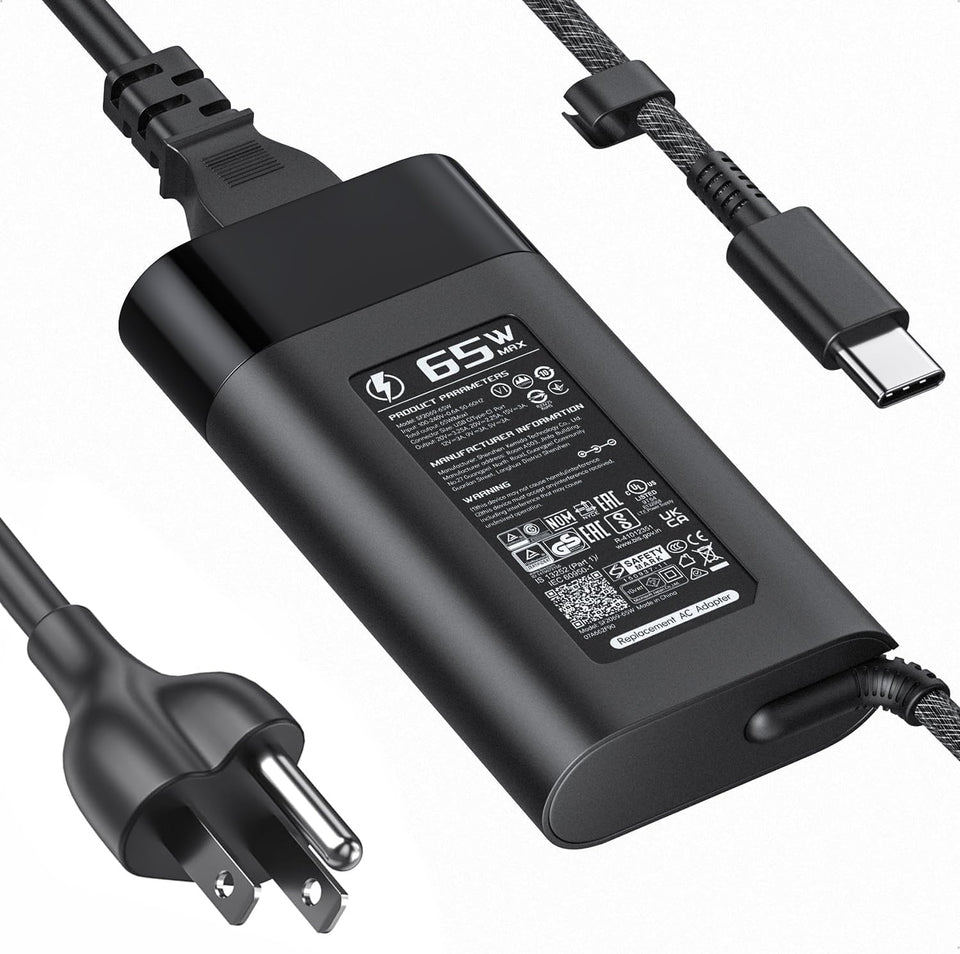 DeepFun front view adapter with UK cable showing compact design and reliable power