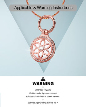 DEERLET AirTag necklace includes key ring option for easy attachment