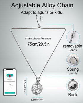 DEERLET AirTag necklace designed for kids to wear safely.