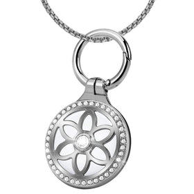 DEERLET AirTag necklace with rhinestone inlay adds sparkle and protection.