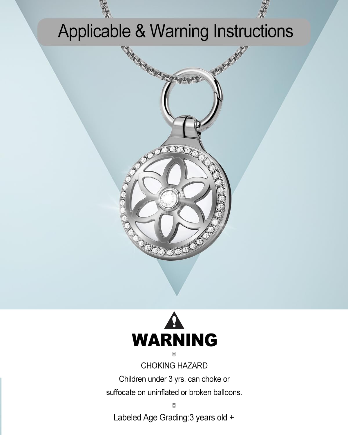 DEERLET AirTag necklace includes a key ring for easy attachment.