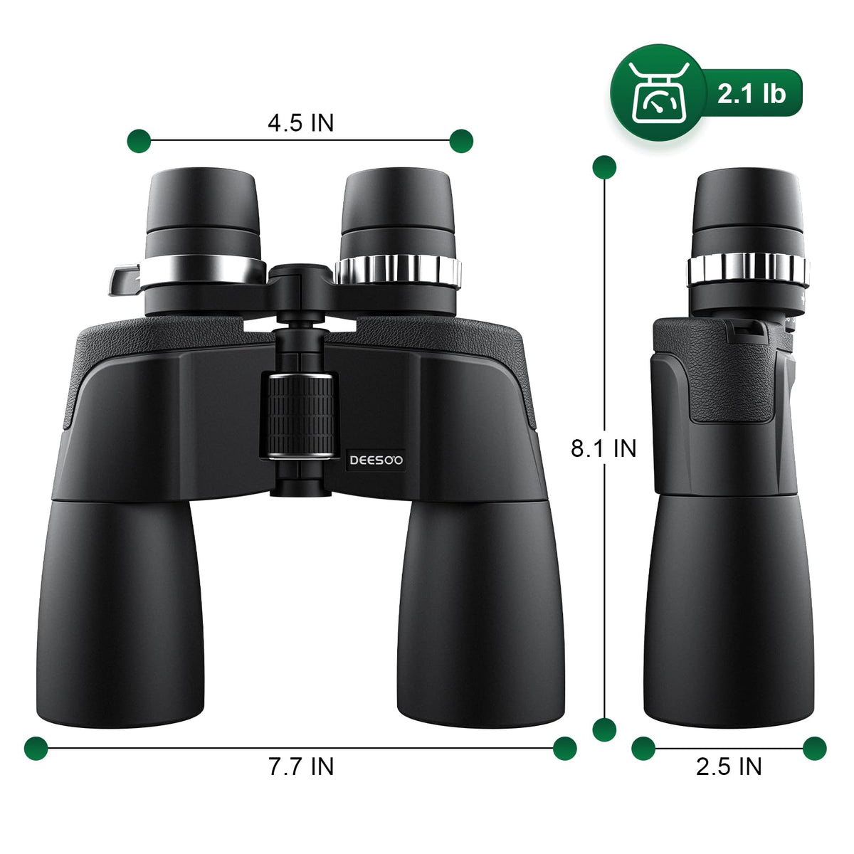 Deesoo comfortable eyepieces reduce fatigue during long viewing sessions.