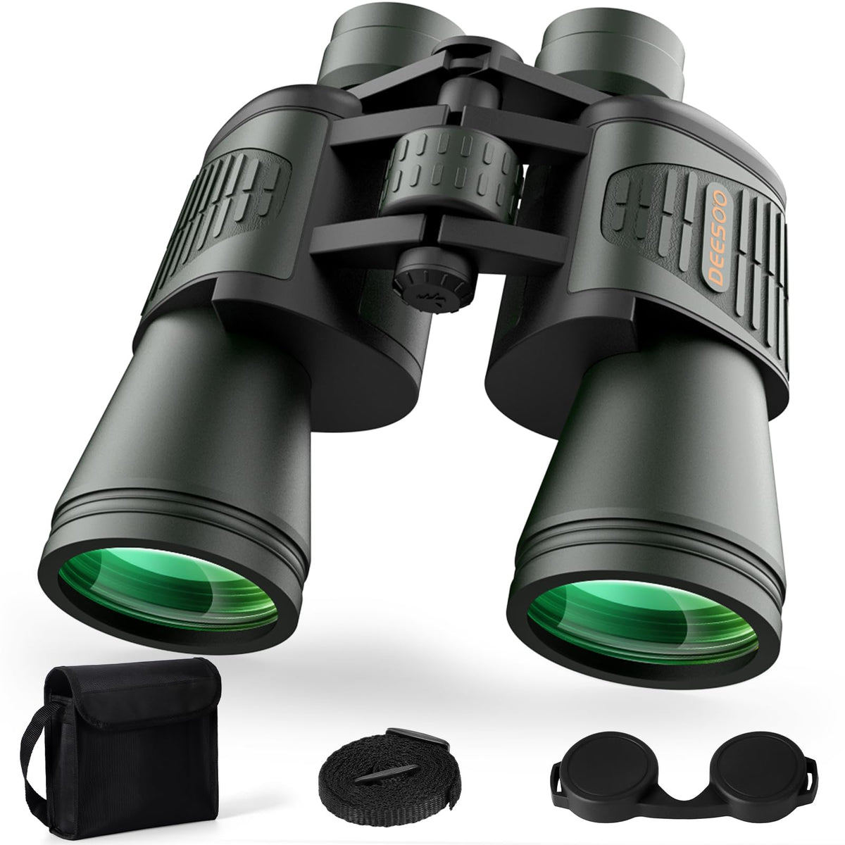 deesoo front view of binoculars showing lenses and body for clear long-range viewing