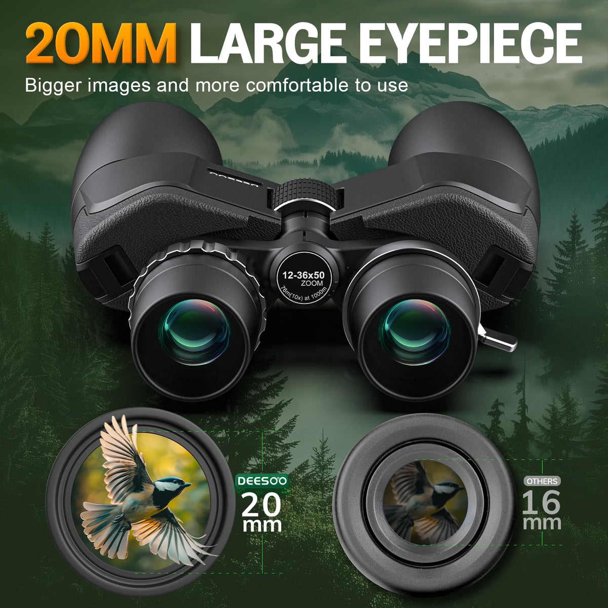 Deesoo ergonomic rubber armor provides grip and protection on outdoor trips.