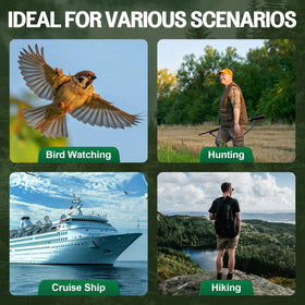 Deesoo travel-friendly binoculars suit cruises, hiking, opera, and sightseeing.