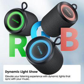Deeyaple outdoor-ready speaker compact size and long battery for beach trips.