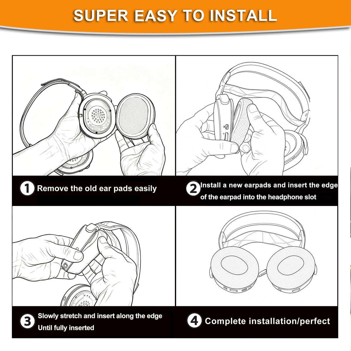 Defean Arctis ear pads fabric detail shows breathable, resilient material