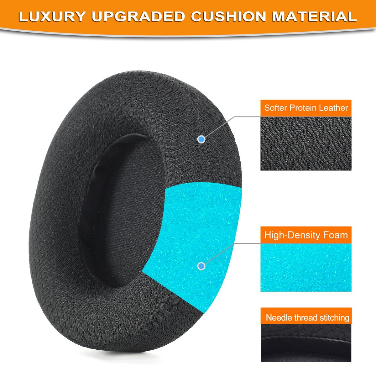 Defean Arctis ear pads installation step demonstrates tool-free snap-on