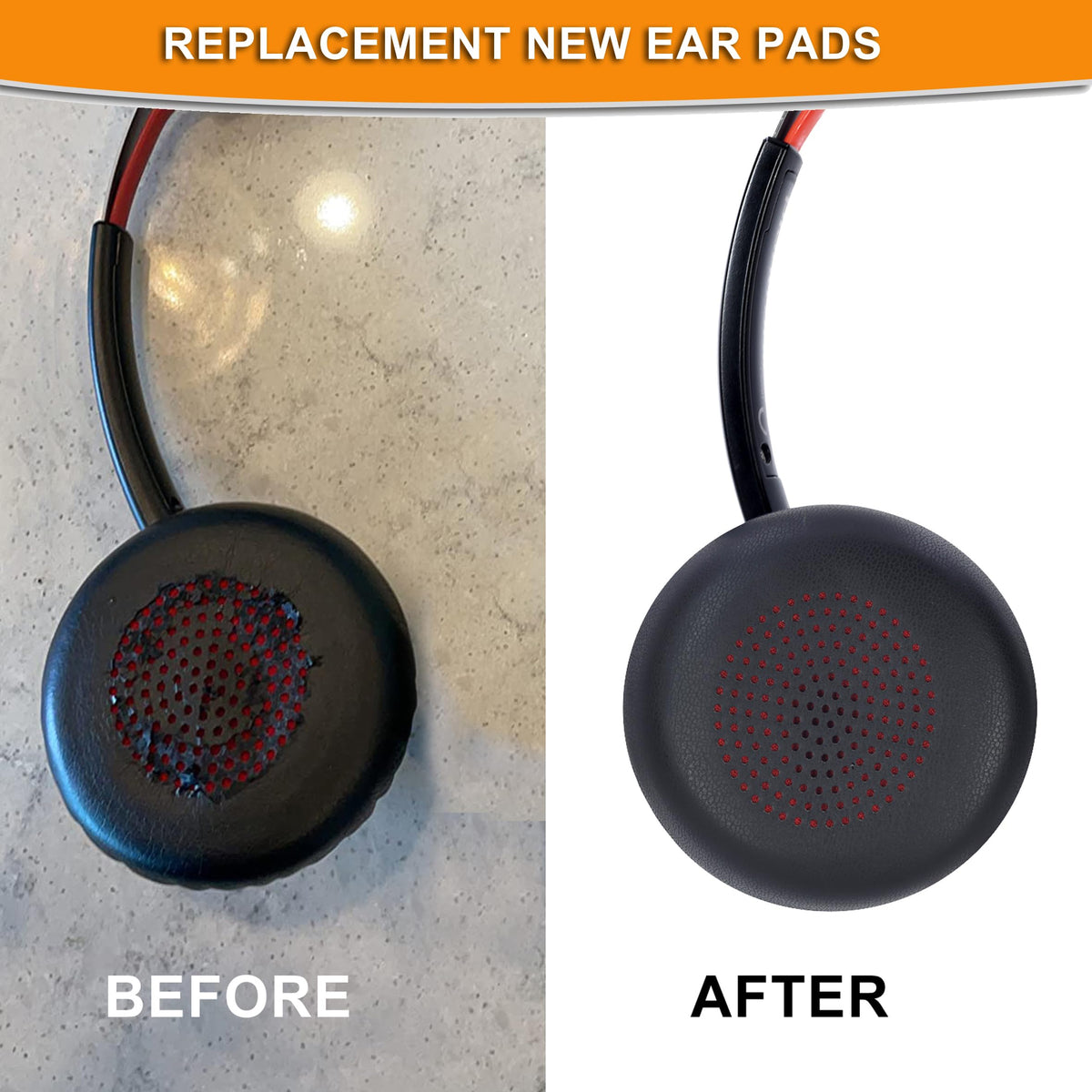 Defean ear pads installation step guiding quick replacement