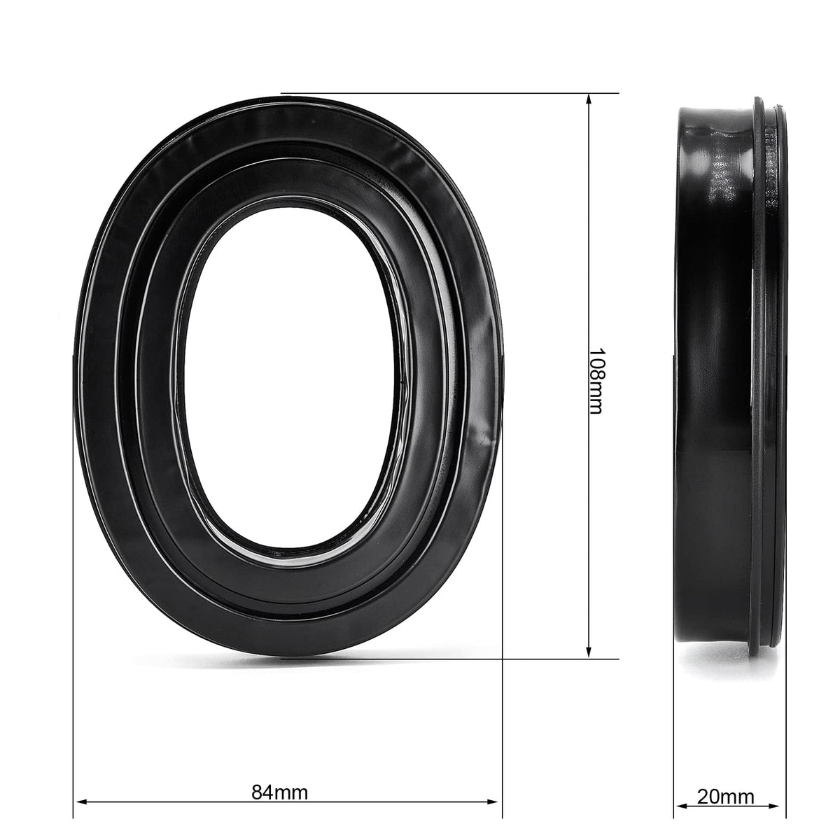 Defean ear pads close-up showcases silicone gel and soft foam for comfortable wear.
