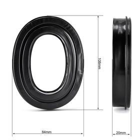 Defean ear pads close-up showcases silicone gel and soft foam for comfortable wear.