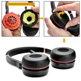 defean ear pads installed on headset in office environment improving comfort