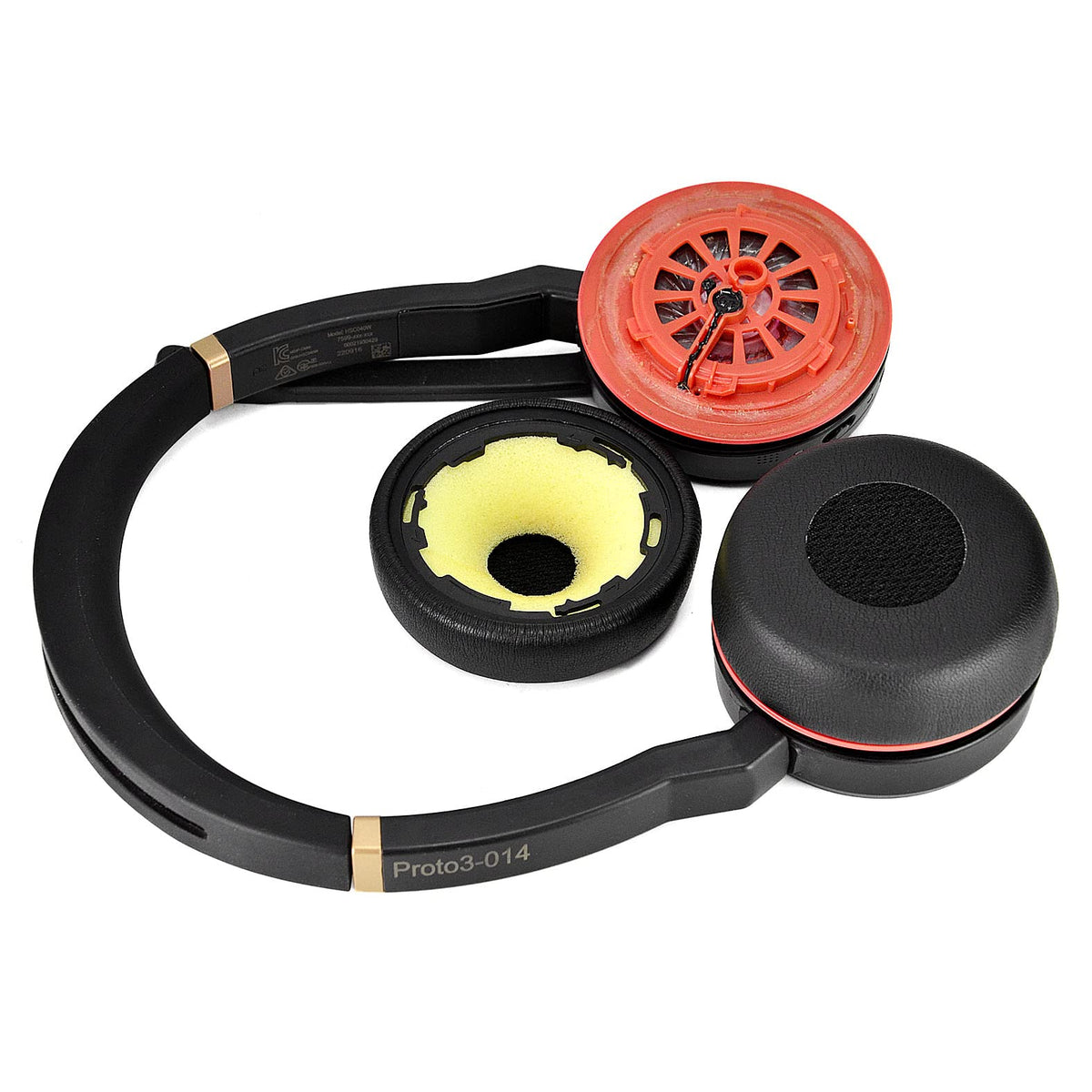 defean labeled compatibility sticker clarifying fit for Jabra Evolve 75 models