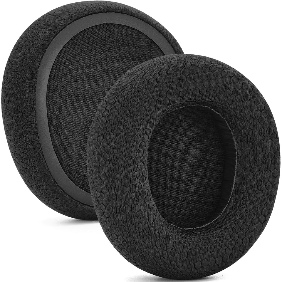 defean front view of replacement ear pads showing fit and finish, improves comfort