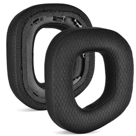Defean HS80 thickened ear pads with black fabric for enhanced comfort and fit