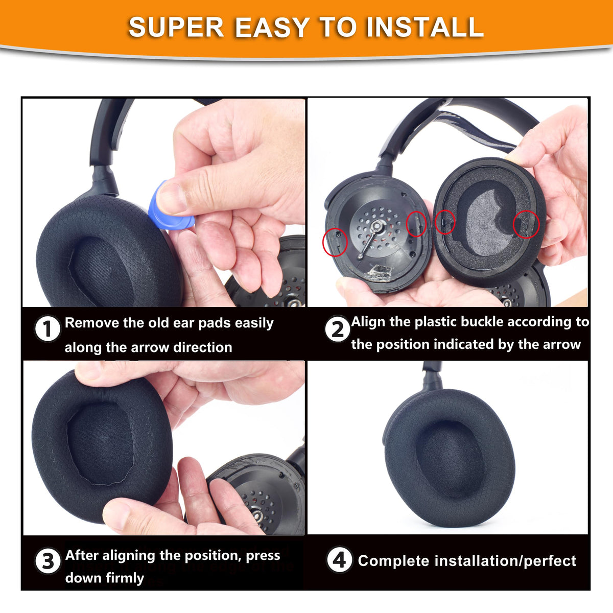 defean Nova Pro Wireless Earpads breathable fabric keeps ears cool