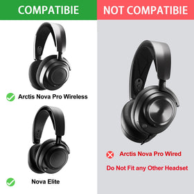 defean Nova Pro Wireless Earpads side view secure fit and breathable fabric for extended wear