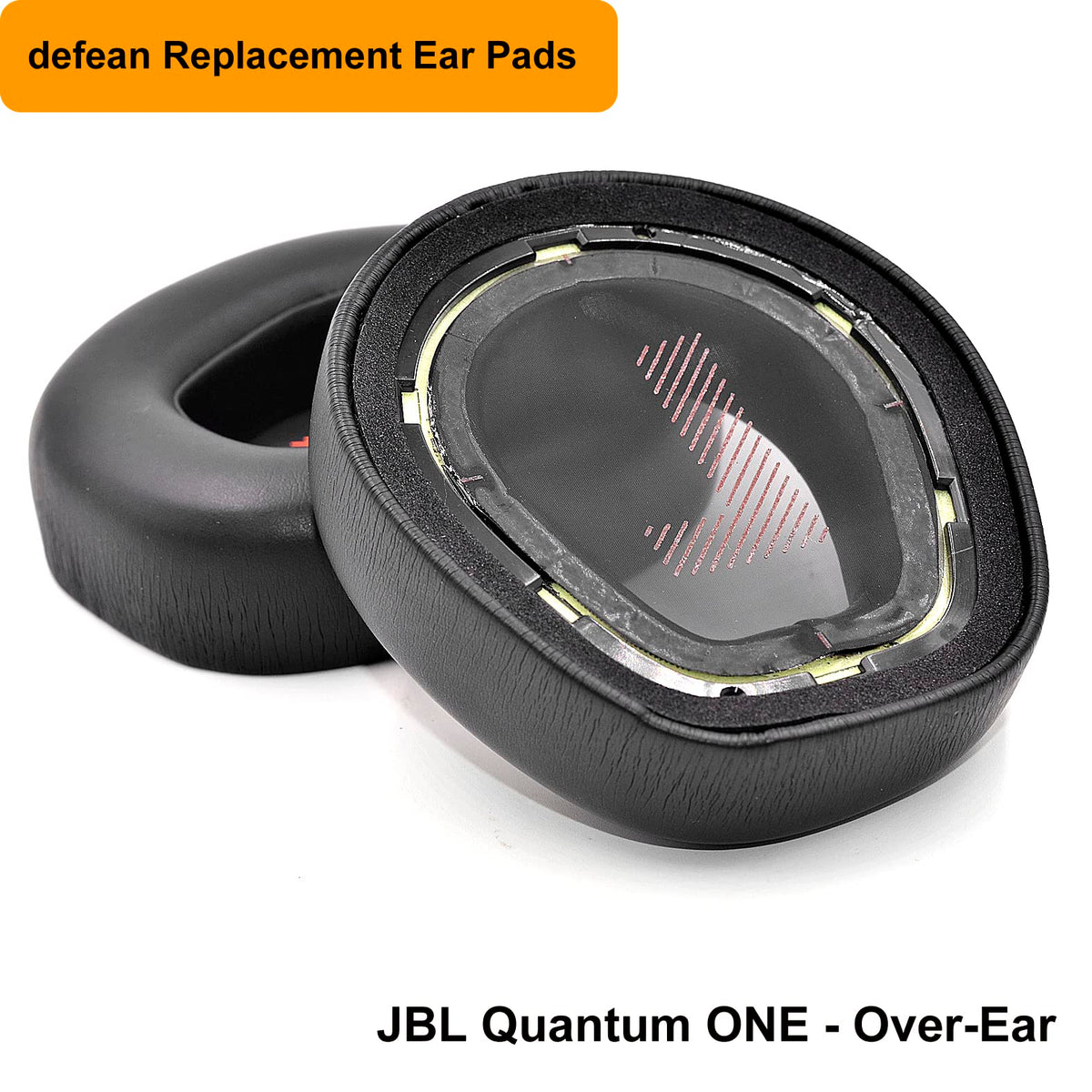 Defean Quantum One ear pads assembly close-up demonstrates tool-free replacement