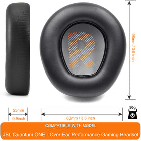 Defean Quantum One ear pads foam close-up shows high-density padding for seal