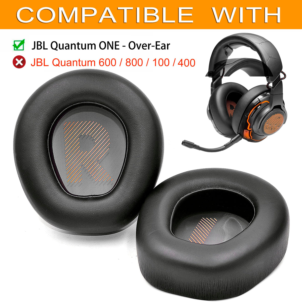 Defean Quantum One ear pads side view improving fit and airflow during sessions