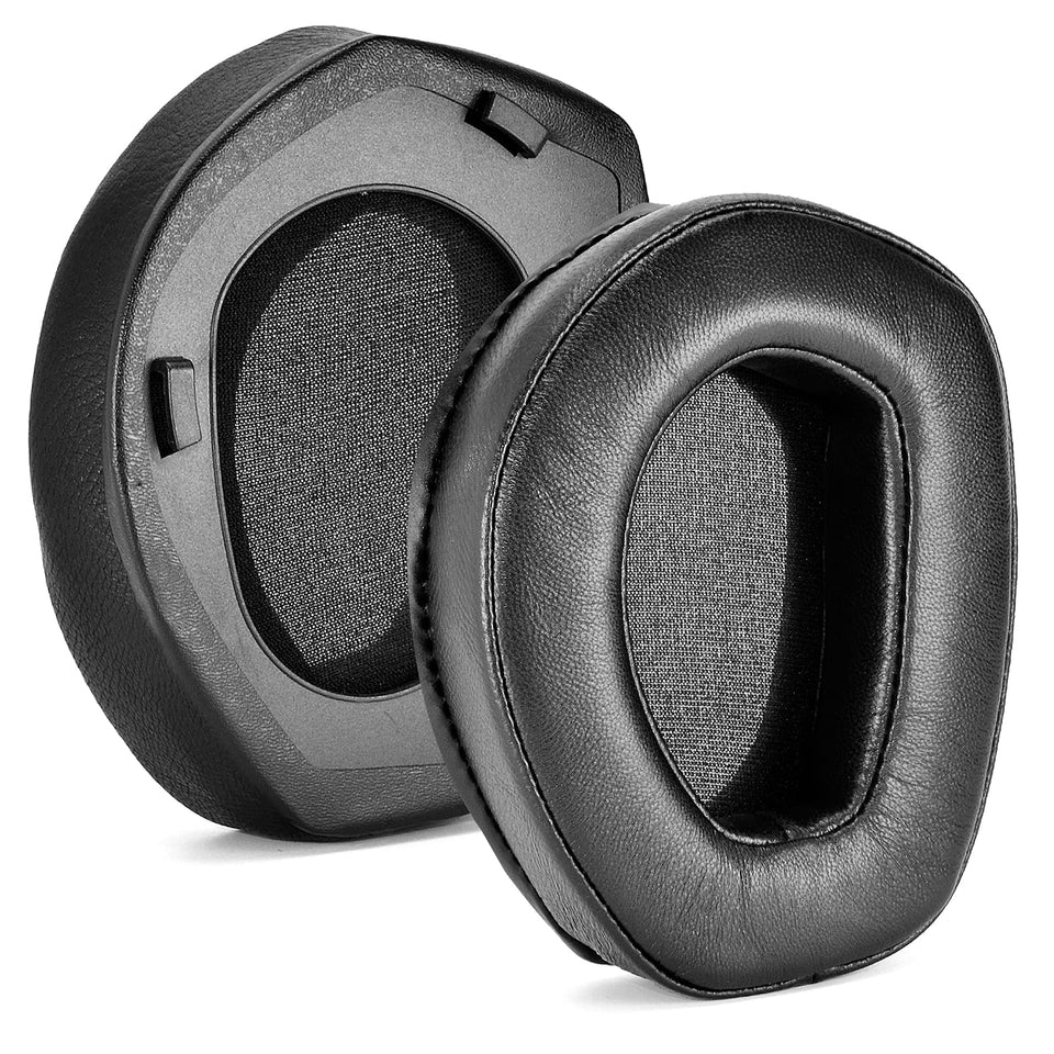 Defean RS165 ear pads front view with plush sheepskin comfort.