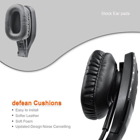 defean ear pad beside coin for scale, accurate sizing for B450-XT