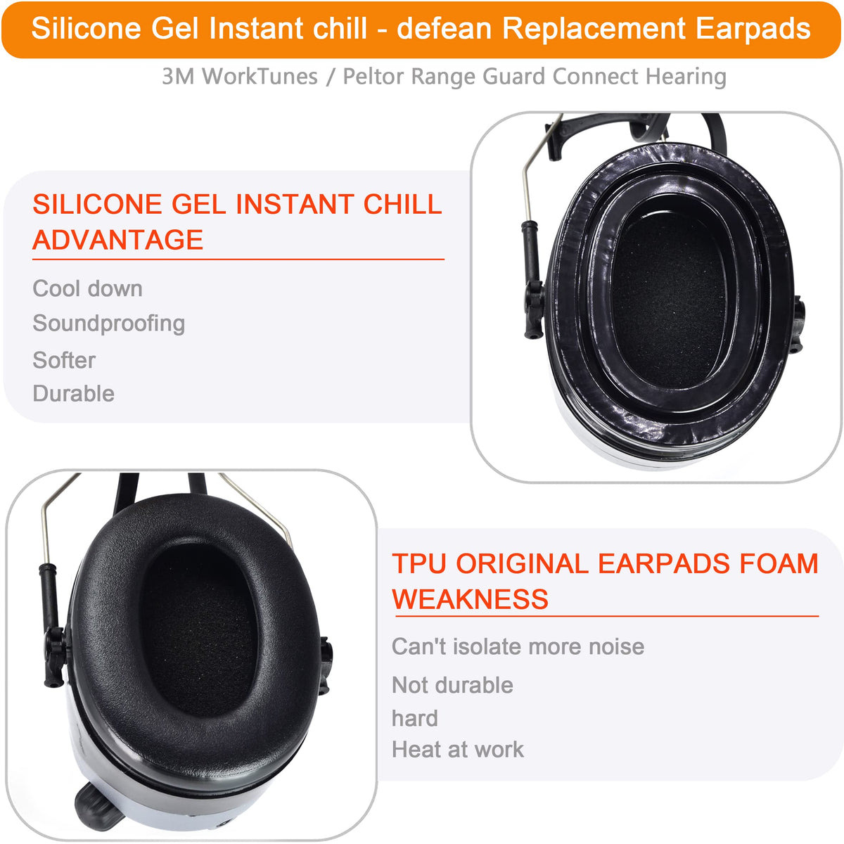 Defean earpads wear-resistance closeup outer material resists sweat