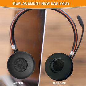 defean ear pad beside ruler showing precise sizing for correct compatibility