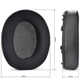 Defean earpads close-up material reveals protein leather texture and foam