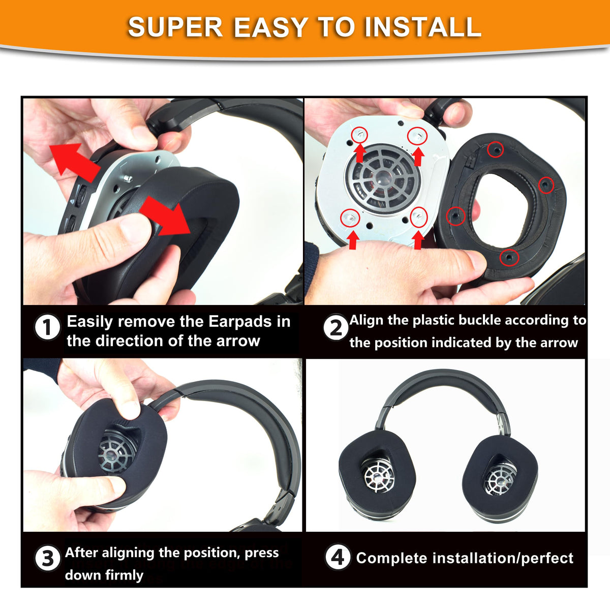 Defean Stealth 700 Gen2 earpad in hand for easy compatibility