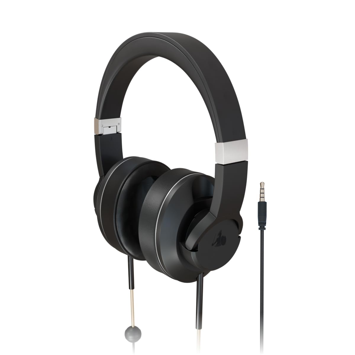DefenderShield EMF Air Tube Headphones front view with reduced signal interaction for clearer calls.