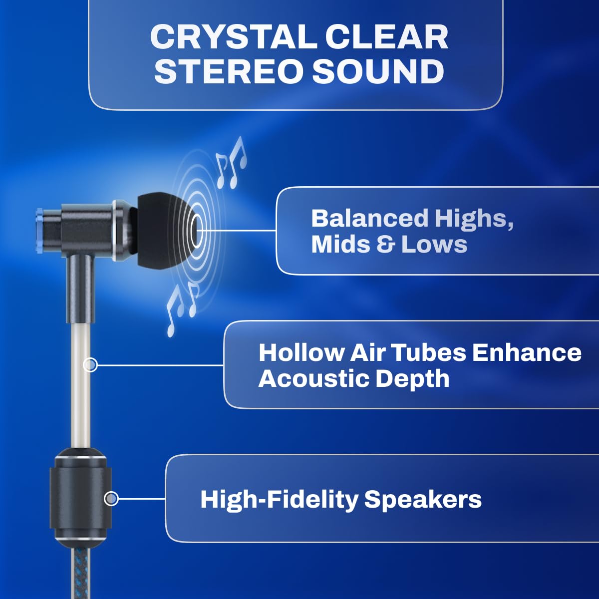 DefenderShield EMF earbuds copper-core cable close-up showing durability