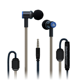 DefenderShield EMF earbuds packaging front view for quick shopping decision