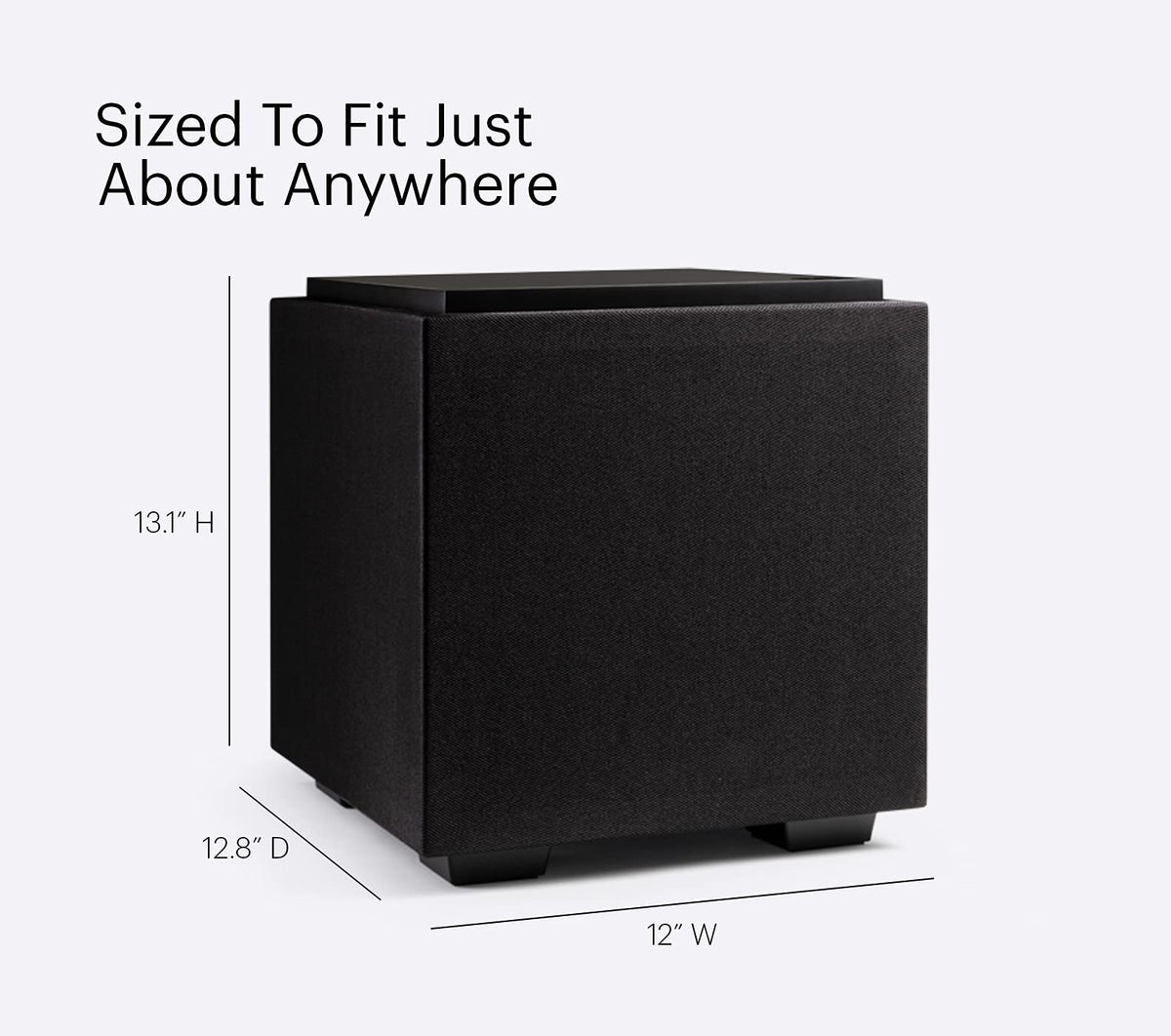 Definitive Technology Descend DN8 back panel shows easy volume and filter controls.