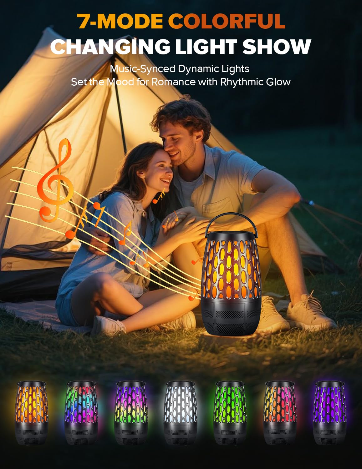 Dehikewell ambient RGB lighting enhances mood on patios and decks.