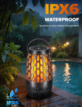 Dehikewell IPX6 waterproof rating protects against rain during outdoor use.