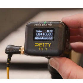 Deity TC-1 USB-C charging port for fast power top-ups between takes.