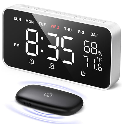 Dekala front display showing large digits and easy reading benefit