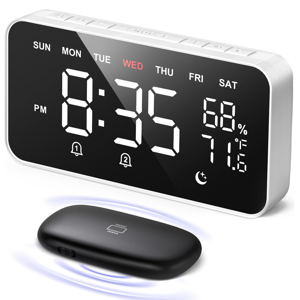 Dekala front display showing large digits and easy reading benefit