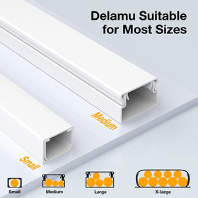 Delamu installation tools and screws displayed showing easy DIY setup and fast mounting benefit