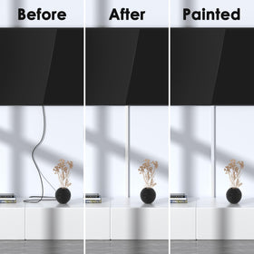 Delamu adhesive tape and screws laid out showing mounting supplies benefit stronger hold