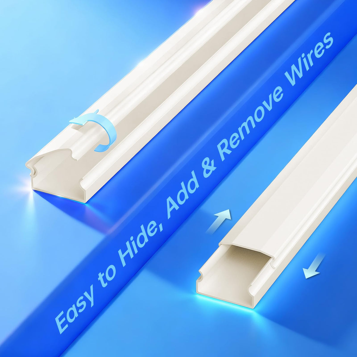 Delamu beige cord hider paintable surface blends with wall color for seamless decor