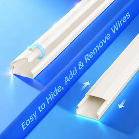 Delamu beige cord hider paintable surface blends with wall color for seamless decor