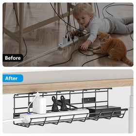 Delamu cable-management tray contents included simplify installation