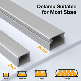 Delamu in family room showing safer space around kids and pets