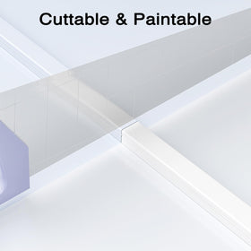 Delamu connector and end cap illustrating neat, continuous runs