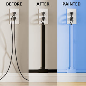 Delamu cord cover with 15.7-inch segments for easy corner fitting.