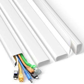 Delamu cord covers on wall neatly organize cables for a tidier living space