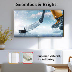Delamu cord hider close-up edge highlights clean, secure attachment.
